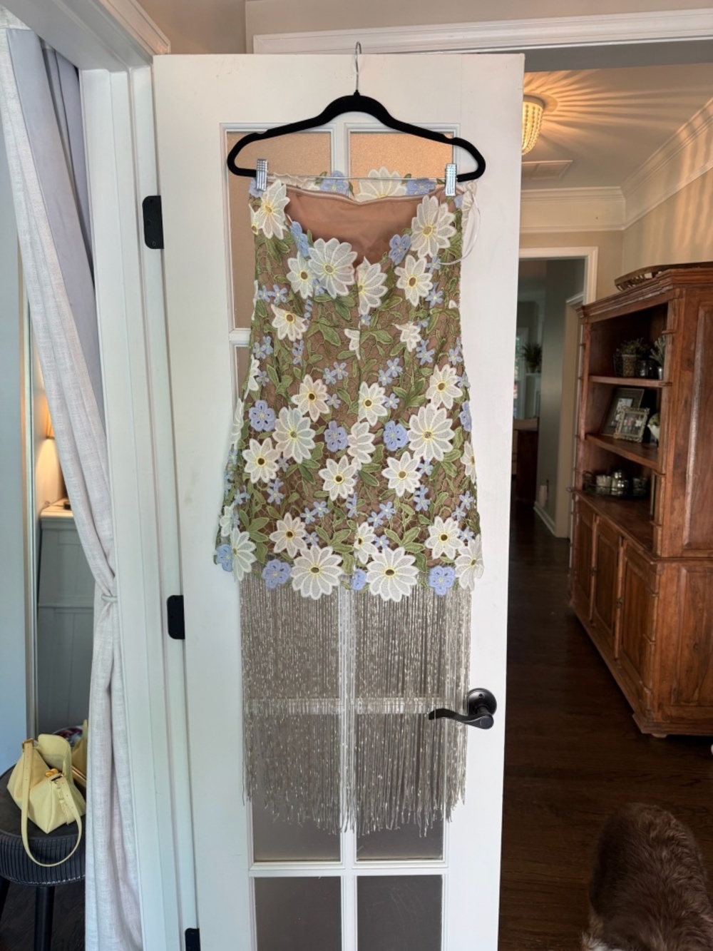 NWT Elliatt Floral Fringe Cocktail Dress - Picture 4 of 7